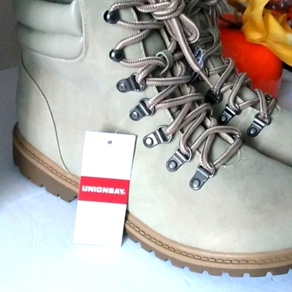 UNIONBAY HANSEL COMBAT MOTO BOOTS SIZE 8.5 NWT - Picture 4 of 11